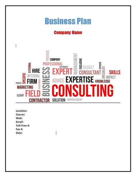 Management Consulting Business Plan